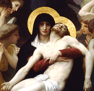 Detail from William-Adolphe Bouguereau’s 1876 “Pietà.”